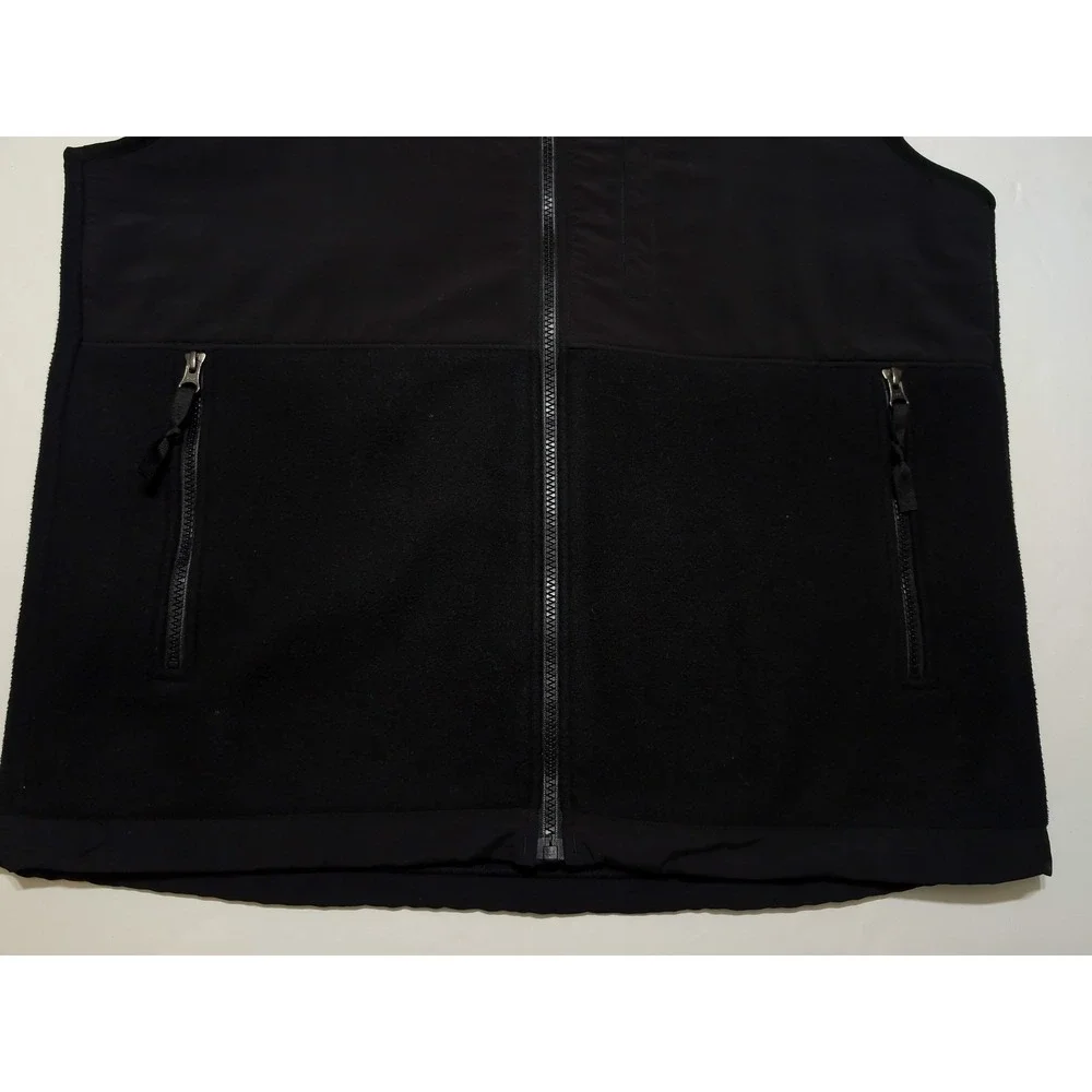 THE NORTH FACE Men's Full Zip Soft Shell Vest Denali Black Medium M